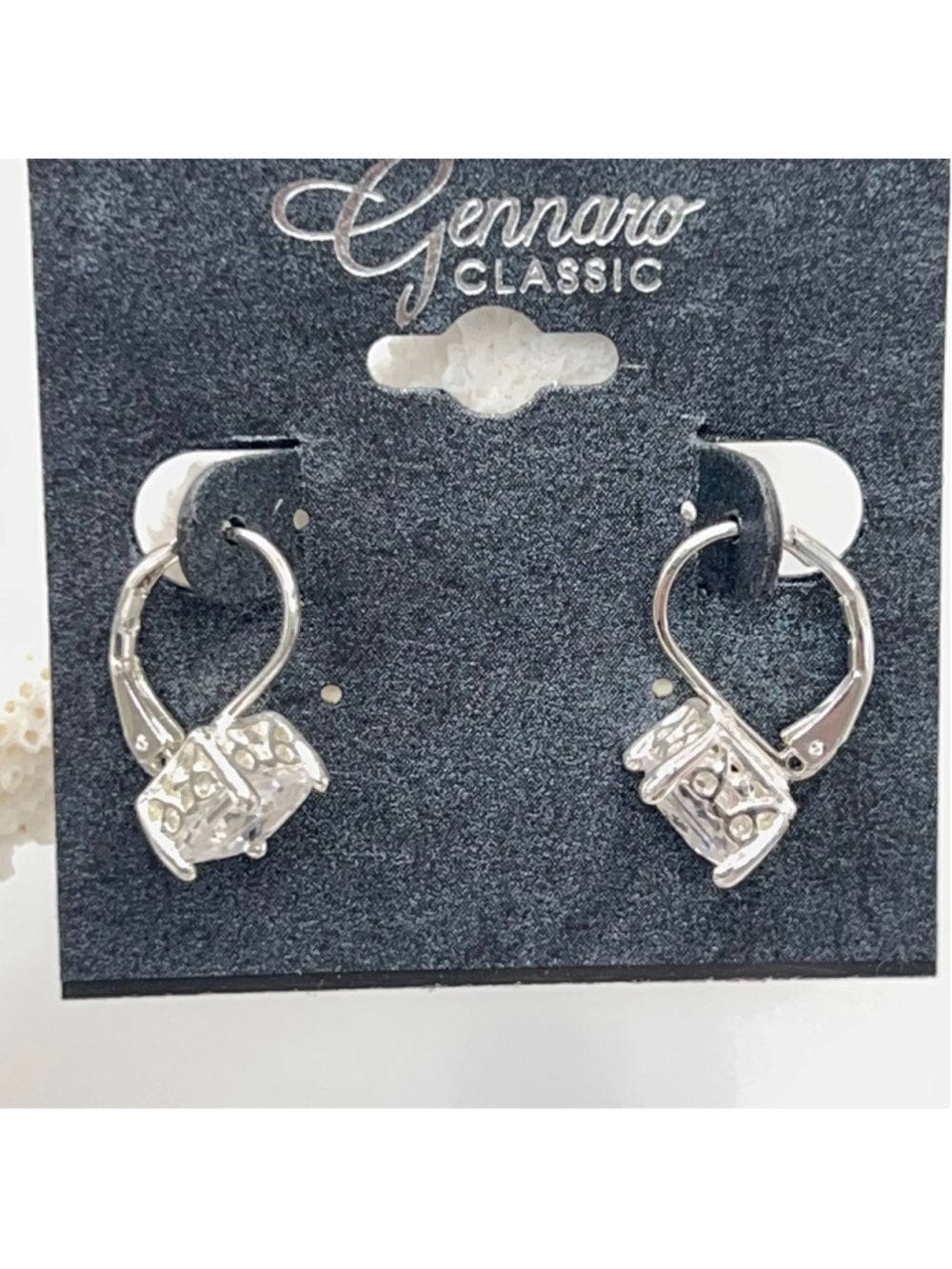 Gennaro crystal huggy hoop earrings
